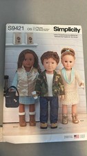 Simplicity Sewing Pattern S9421 Doll Clothes