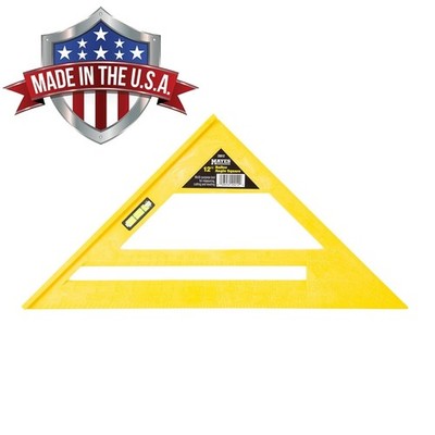 Mayes 12'' Rafter Angle Square w Level 20012 Heavy Duty Polystyrene Made in USA