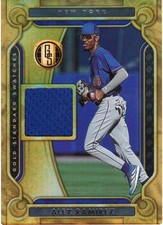 2023 Panini Chronicles Alex Ramirez #GSS-AR Gold Standard Swatches New York Mets
