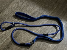 3X DOG LEASH COMFORT  REFLECTIVE PADDED HANDLE BUNGEE- Lot Of 3