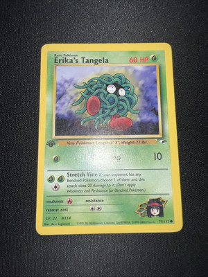 Erika's Tangela 079/132 Gym Heroes-1st Edition Regular