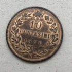 Photo of a 1866 Italy 10 Centesimi (1862-1943) from an eBay listing that sold on Jul 18, 2026