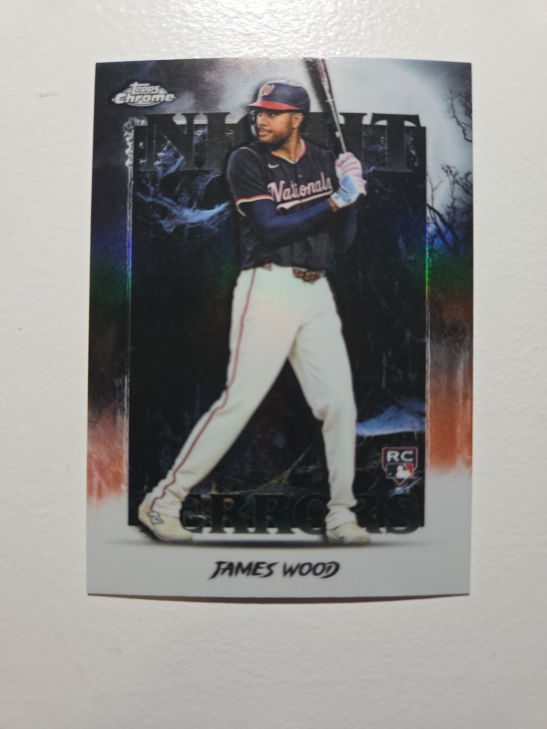 2025 Topps Chrome Update Series - Night Terrors James Wood #NT-25 (RC)