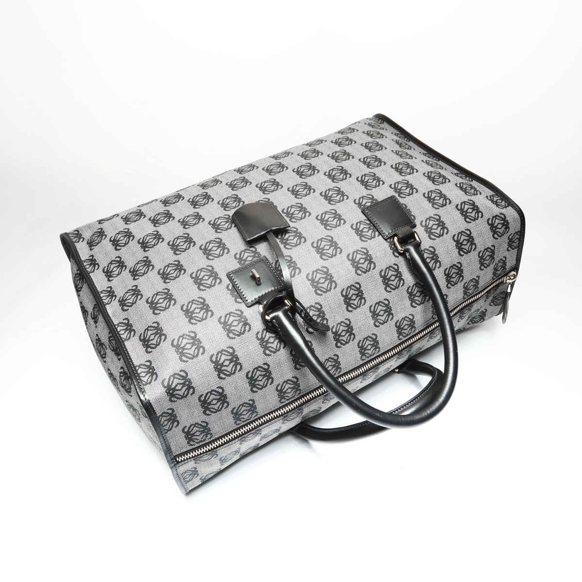 Authentic LOEWE Anagram Coding Canvas Boston bag … - image 9