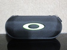 Oakley Black Green Zipper Small Authentic Eyeglasses Sunglasses Case