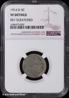 1914-D 5C Buffalo Nickel NGC VF Details