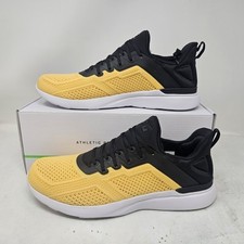 Men's Athletic Propulsion Labs APL TechLoom Tracer Yellow Black Shoes / Size 13