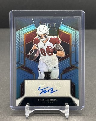 2022 PANINI SELECT #RS-TM Trey McBride Cardinals RC Auto Light Blue Prizm /49