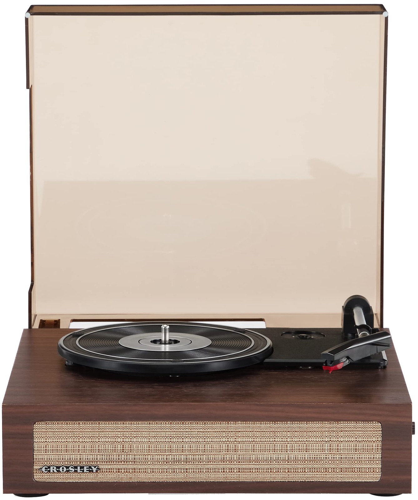 Crosley CR6042A-WA Scout 3-Speed Bluetooth Turntable with Built-in Speakers, Wal