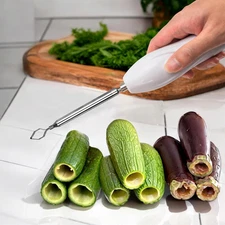 Zucchini Corer Tool Portable Vegetable Corer Cordless Electric Scraping Scale