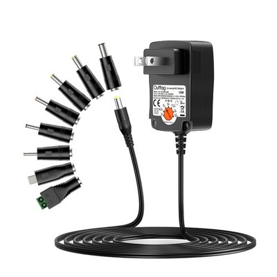 15W Universal AC Adapter 3V 4.5V 5V 6V 7.5V 9V 12V 0.5A 1A 1.25A Multi Voltage S