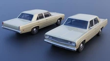ABS-LIKE RESIN 3D PRINTED 1/25 1970 PLYMOUTH VALIANT 4-DOOR KIT