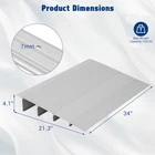 1"/2"/3"/4"/5" Threshold Ramp Home Wheelchair Ramp Adjustable Aluminum Ramp Step