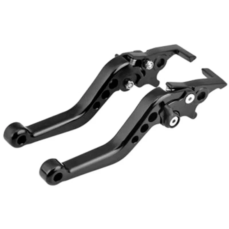 Palanca de doble manija de aluminio CNC universal de freno de disco para motocicleta modificada Foto 3 de 4