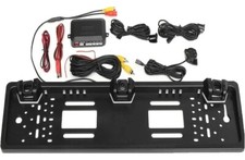 PORTA TARGA CON TELECAMERA POSTERIORE E 2 SENSORI DI PARCHEGGIO PER AUTO