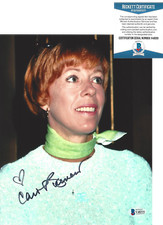CAROL BURNETT SIGNED 8x10 SHOW PHOTO D COMEDY ACTRESS PROOF BECKETT COA BAS