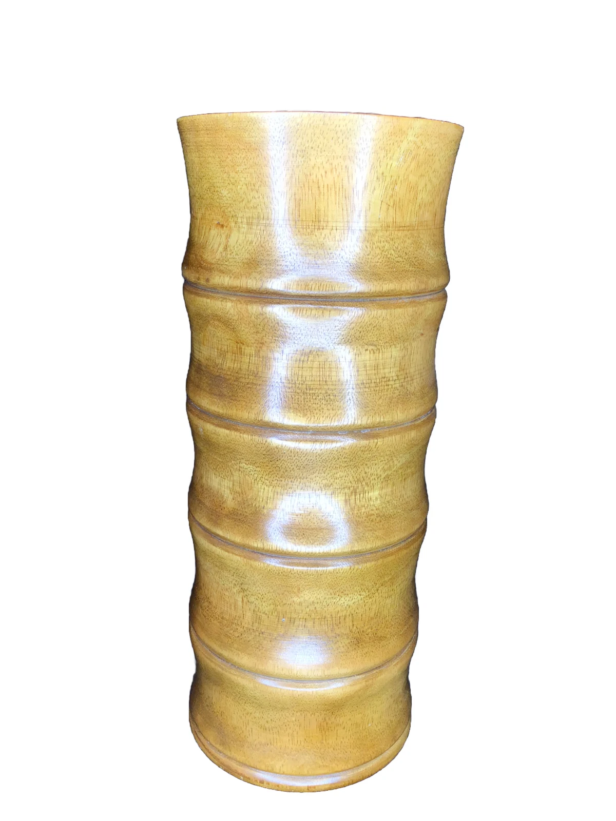 Ripped Bambo Cylinder Vase Large