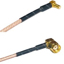 RG316 SSMB Male Angle to RP-SMA MALE ANGLE RF Cable Rapid-SHIP LOT