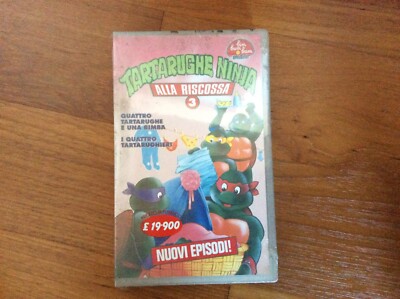 Tartarughe Ninja alla riscossa vol. 3 VHS Bim Bum Bam Video Nuova sigillata