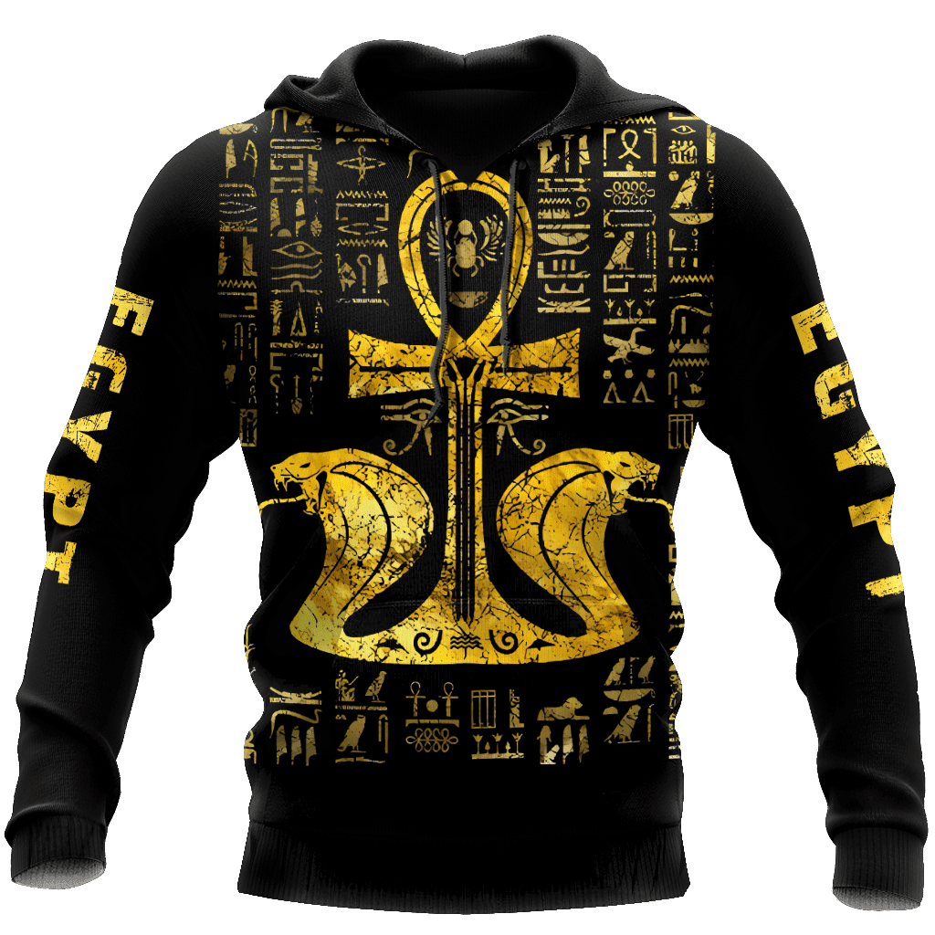 3D Ancient Egypt Printed Hoodie, Fashionable Hanging Out with Family or Friends