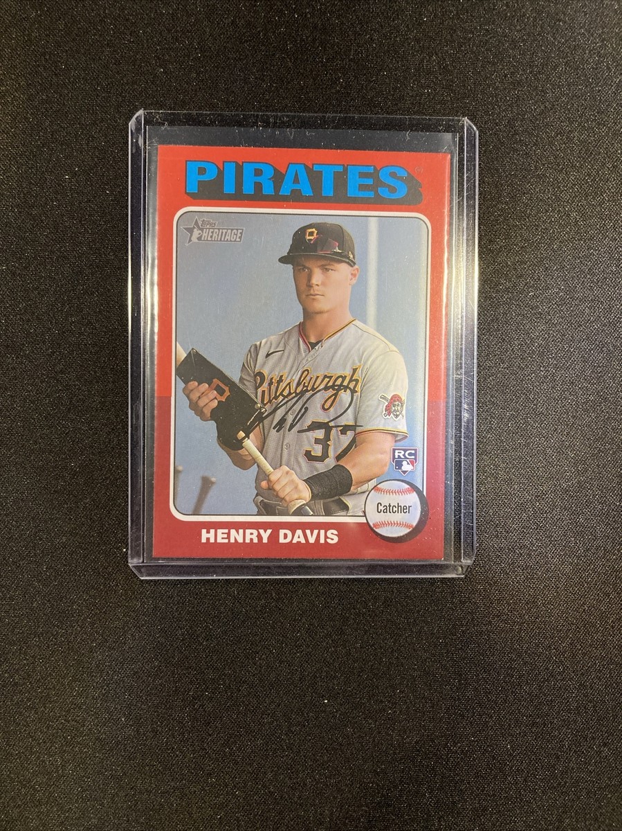 2024 Topps Heritage Henry Davis RC Rookie Pittsburgh Pirates Red