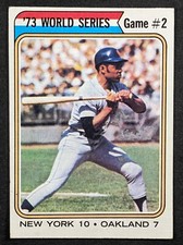 1974 Topps Baseball #473 World Series Game 2 Willie Mays