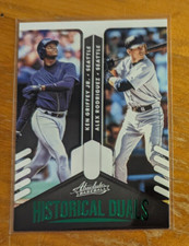 2022 Absolute Historical Duals Green #HD-KA Alex Rodriguez/Ken Griffey Jr.