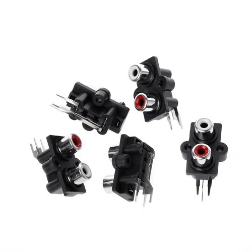 5 Pcs PCB Mount 2 Position Stereo o Video RCA Female Connector - Picture 5 of 8