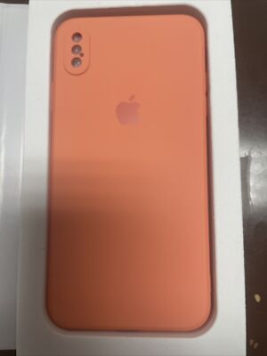 DECONE IPHONE CASE XR SILICONE Orange Peach Color