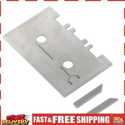 Head Guide Gauge with 2pcs Check Bar Cassette Cauge Set Easy To Install Sliver S