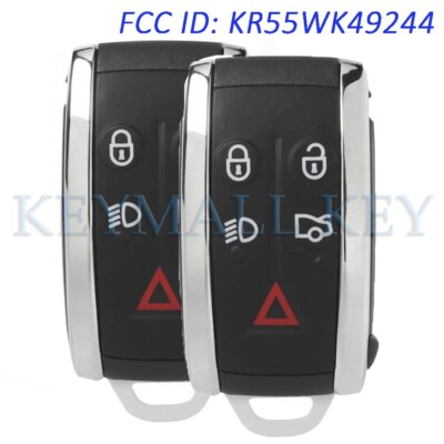 2 KR55WK49244 Smart Keyless Remote Key Fob for Jaguar XF XFR XK XKR 315MHz FSK