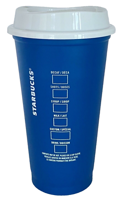 Starbucks 2021 Christmas Holiday Blue Candy Cane Color Changing