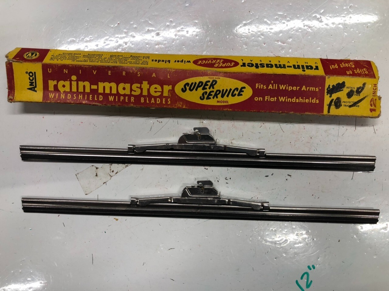 PAIR ORIGINAL ANCO RAIN MASTER Vintage WIPER BLADES NOS Car OLD HoT RaT