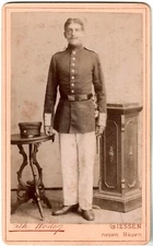 Cdv.Germany.Soldier.Military.Photo.Photo.Giessen Th.Wode.Giessen.1875.Albumin.