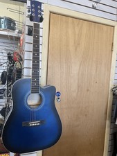 Ashthorpe Acoustic Guitar In Blue Finish