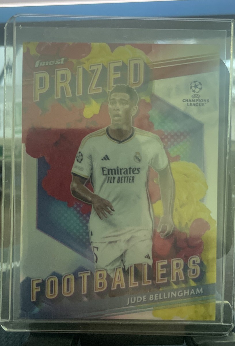 2024 Topps Finest Jude Bellingham Prized Footballers Yellow/Red 