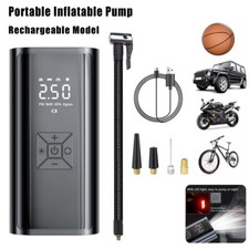 LCD Elektrische Akku Luftpumpe Auto Fahrrad Reifen Druckluft Kompressor 150 PSI