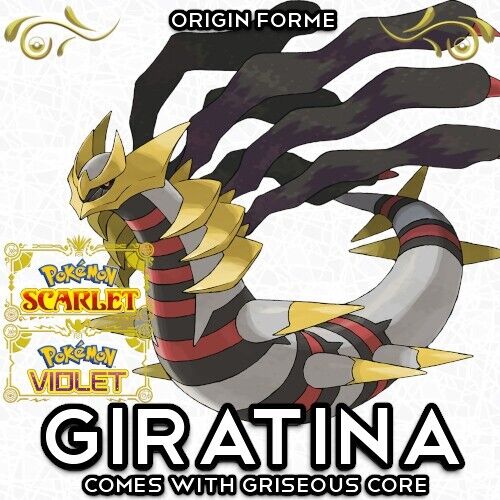 Pokemon Scarlet and Violet Shiny Giratina-Origin Form 6IV-EV Trained –  Pokemon4Ever