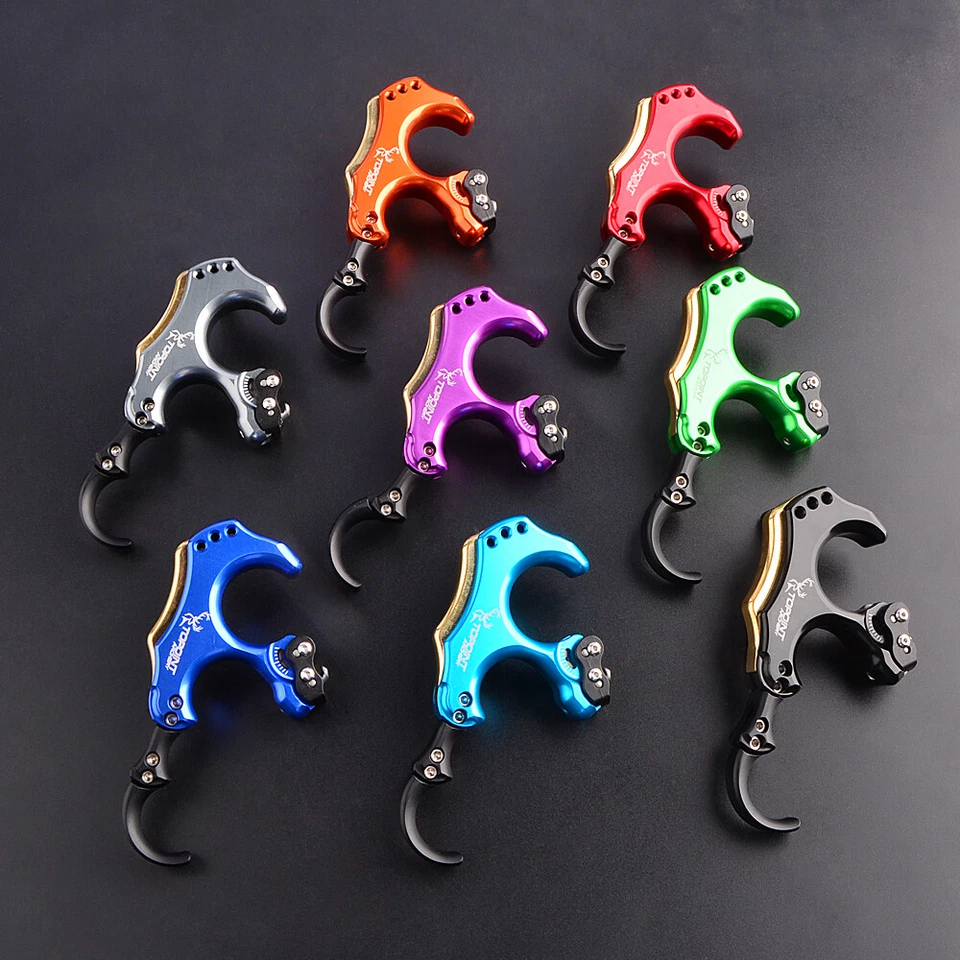 Back Tension Release Aids 3 4 Finger Trigger Compound Bow Hunting Archery TP460 - Image 3 of 4