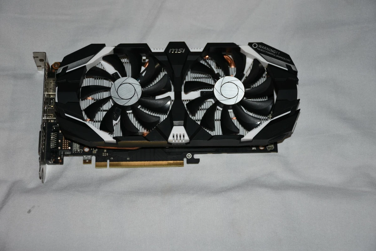 Double ventilateur pour carte graphique MSI Geforce GTX 1050Ti GTX