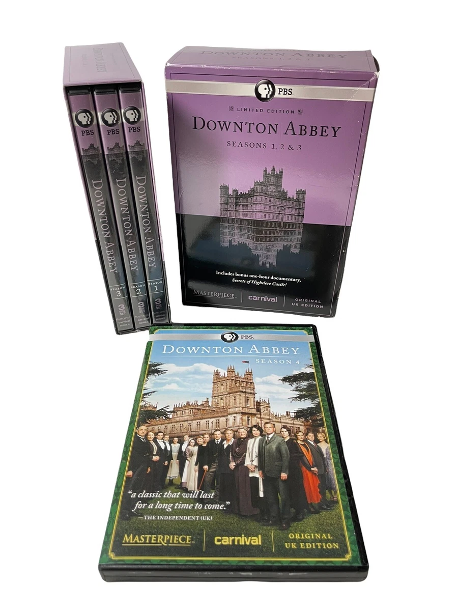 Downton Abbey Seasons 1 3 DVD 2013 Boxed Set Plus Season 4