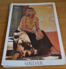 SIRDAR * SILKY LOOK DK * LADY'S SLEEVELESS TOP KNITTING PATTERN * 9056