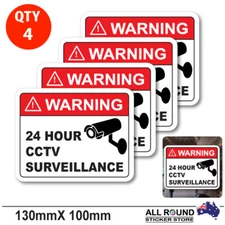 Warning-Stickers-Security-camera-surveillance-warning-CCTV-monitored alarm camer