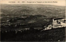 Old postcard L'Auvergne-Parapet de la Visseyre and JOB dans la Plaine (260013)