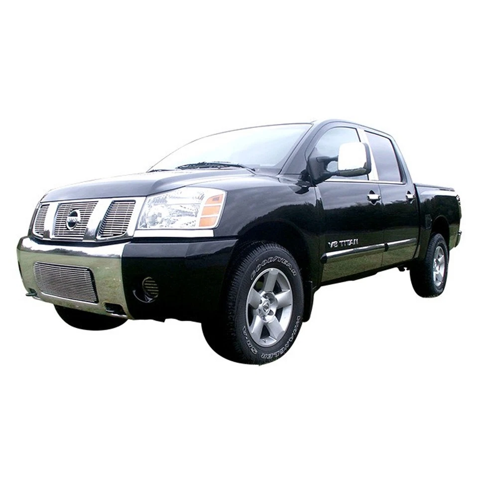 Tapicería de parachoques trasero de acero inoxidable QAA 31 piezas para Nissan Titan 2004-2015 Foto 4 de 4