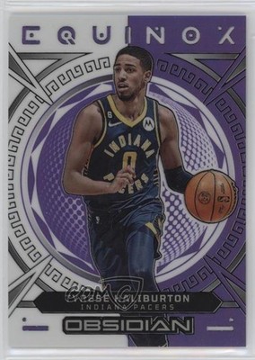 2022 Obsidian Equinox Electric Etch Purple Flood 20/49 Tyrese Haliburton #36 hs9