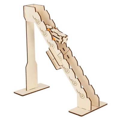 Wooden Rolling Slope Model Interactive Center Of Gravitation Demonstrator Tool