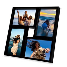 Collage Picture Frames, 1 Pack Back 4 Multi Photo Frame for 1 Pck Black&White
