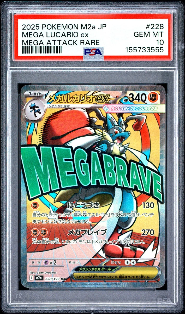 Pokémon TCG Grade 10 Lucario Individual Collectible Card Game