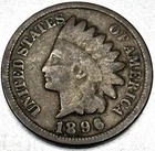 1896 Indian Head Cent Penny Good Condition 1c One Cent US Coin- 0739